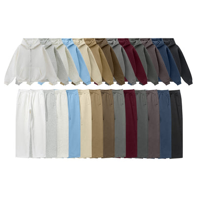 Sudadera con Capucha Polar de Colores Sólidos Holgada y Cómoda para Deportes - Image 2