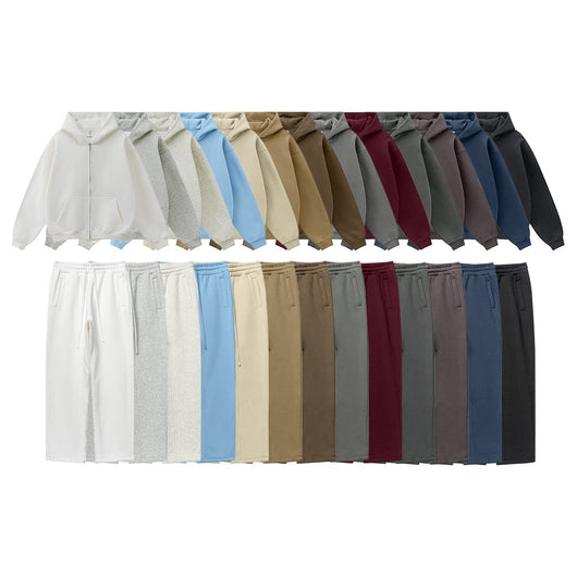 Sudadera con Capucha Polar de Colores Sólidos Holgada y Cómoda para Deportes - Image 2