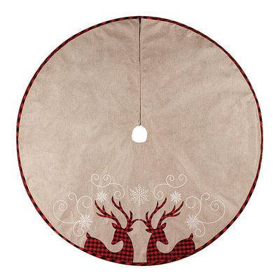 Falda Navideña Cuadros SHULU - Base Decorativa para Árbol de Navidad - Image 4