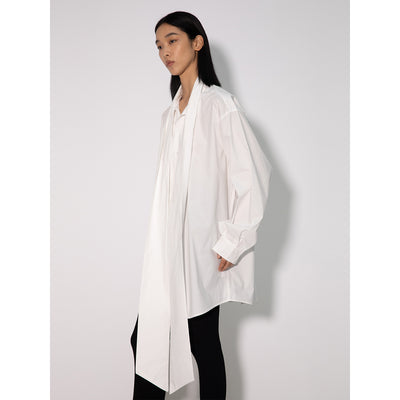 Vestido Camisero de Popelina con Moño para Primavera - Image 6
