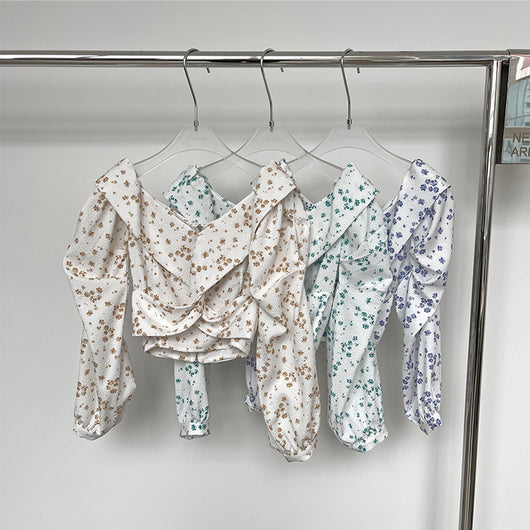 Blusa Floral Asimétrica de Manga Larga para Mujer - Diseño Exclusivo - Image 8