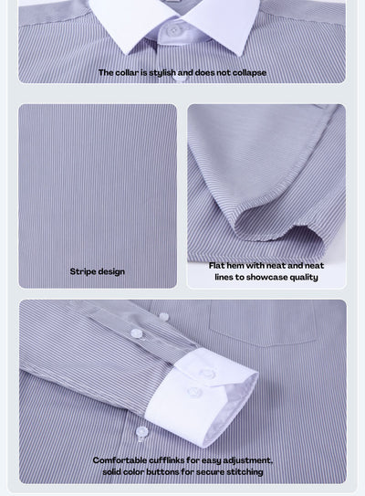 Camisa Rayada de Verano para Hombre Talla Grande - Image 22