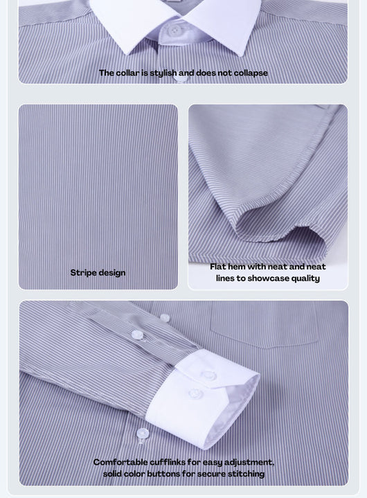 Camisa Rayada de Verano para Hombre Talla Grande - Image 22