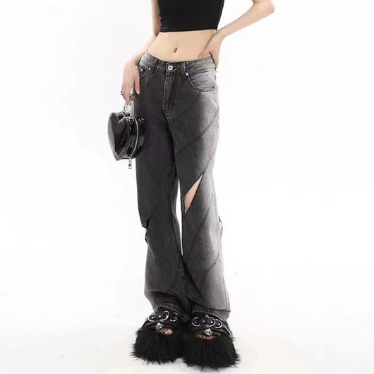 Pantalón Vaquero Talle Alto Rotos Modernos Casual - Image 5
