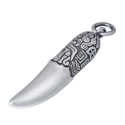 Diente de Lobo: Colgante Unisex con Patrón Tribal - Image 10