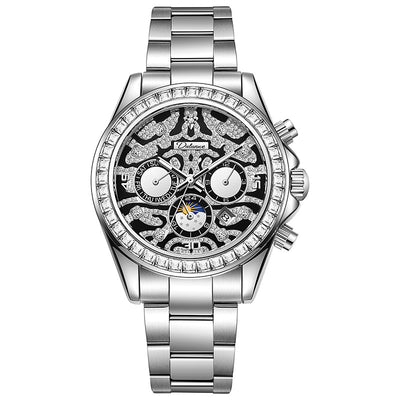 Reloj Mecánico Automático Hombre con Calendario Sol Luna Estrella Resistente al Agua - Image 4