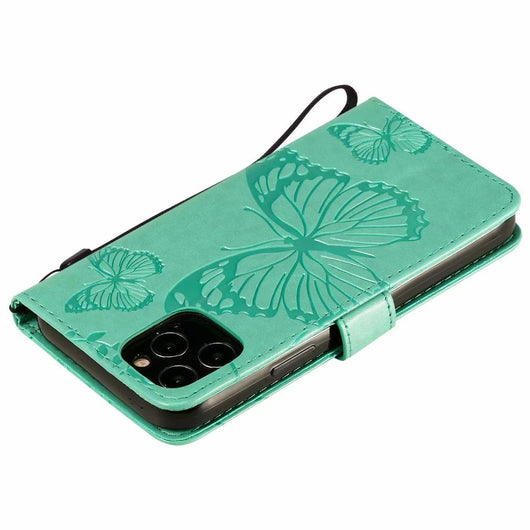 Funda de Cuero para Teléfono con Mariposa Prensada - Image 26