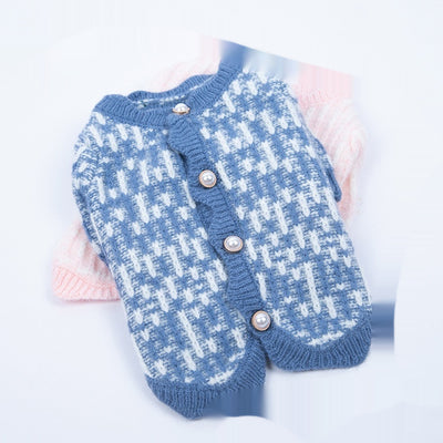 Cardigan Suéter de Perla para Mascotas Otoño e Invierno - Image 14