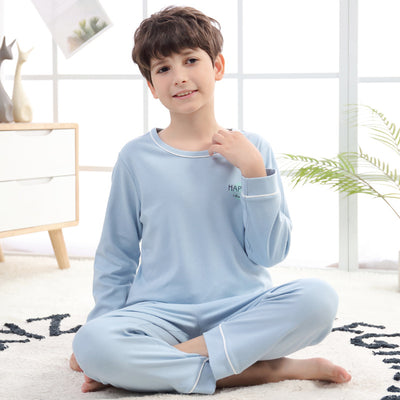 Pijama Infantil de Algodón Puro Manga Larga Primavera Otoño - Image 2