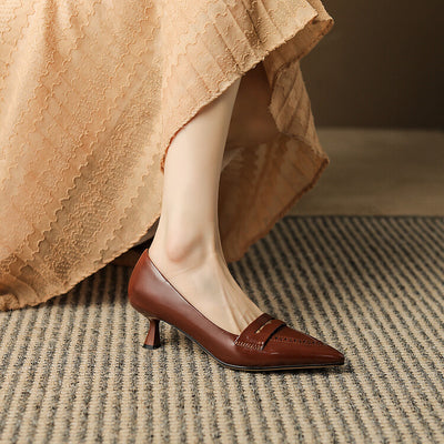 Zapatos de Tacón Medio con Punta Fina y Detalles Calados - Tallas Grandes - Image 15