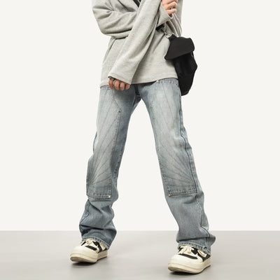 Pantalones Skinny Desgastados Retro para Hombre - Corte Recto Versátil - Image 3