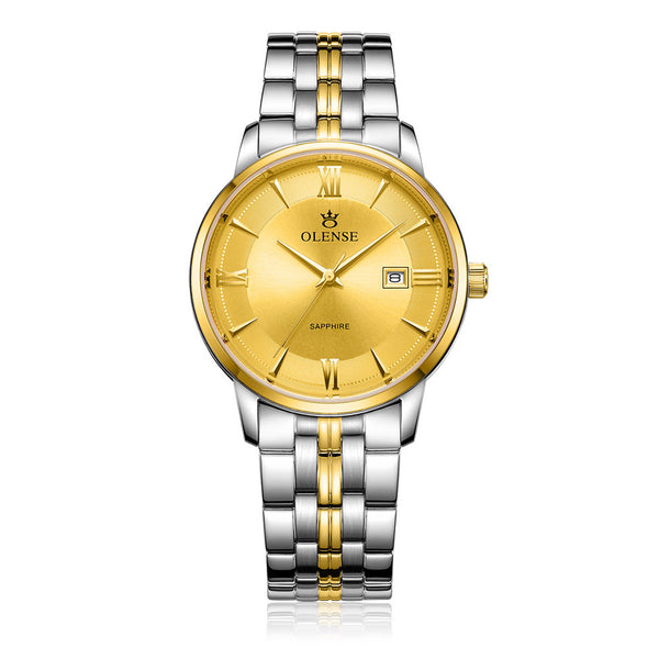 Reloj de Pareja Acero Inoxidable Resistente al Agua