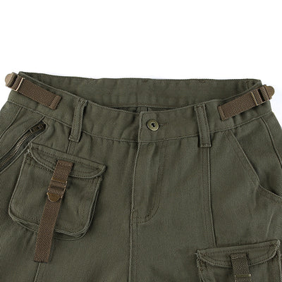 Pantalones Cargo Retro Cintura Baja con Bolsillos - Image 21