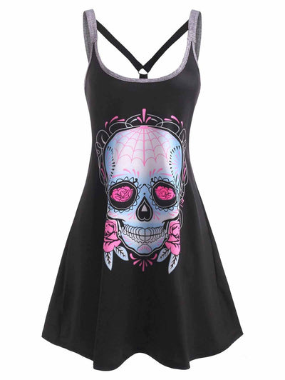 Vestido Sin Mangas Estampado Halloween - Image 4