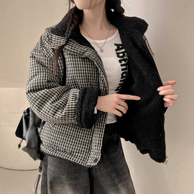 Abrigo Reversible de Algodón para Mujer - Doble Cara Cálido - Image 26
