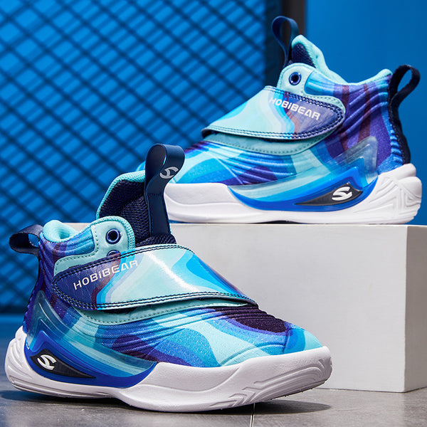 Zapatillas de Baloncesto Infantiles Ligeras con Cuero Transpirable - Image 3