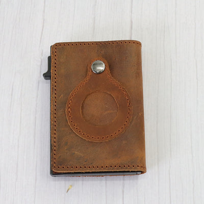 Cartera de Tarjetas de Cuero Automática Anti Pérdida - Image 6