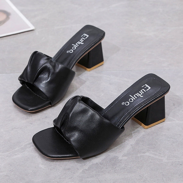 Sandalias de Tacón Robusto y Punta Cuadrada para Mujer - Image 4