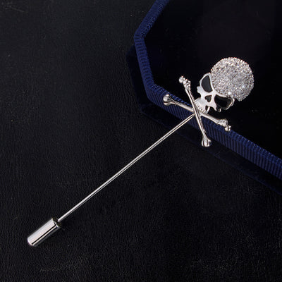 Broche Pin Calavera para Hombre - Distintivo Rockero Elegante