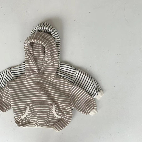 Sudadera Infantil a Rayas Suelta y Cómoda