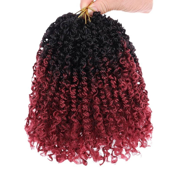 Peluca de Fibra Sintética Rizos Pequeños 20 cm - Estilo Irregular Crochet