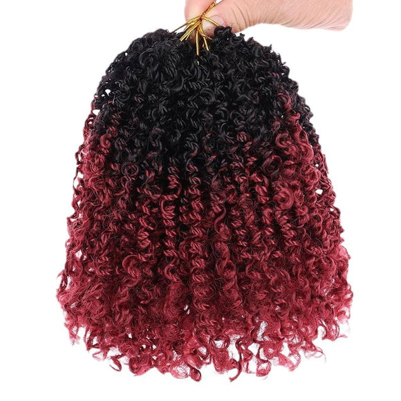 Peluca de Fibra Sintética Rizos Pequeños 20 cm - Estilo Irregular Crochet