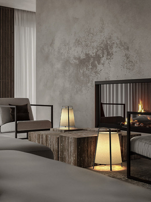 Lámpara de Piso Wabi-sabi Estilo Chino Moderno para Sala de Estar - Image 5