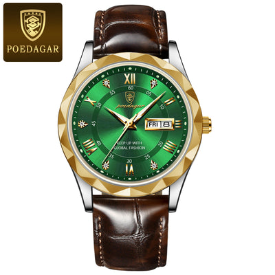 Reloj de Pulsera de Cuarzo Luxury para Hombre con Correa de Cuero - Image 17