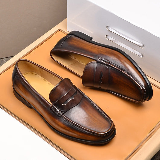 Zapatos Casuales de Cuero Transpirable para Hombre - Image 2