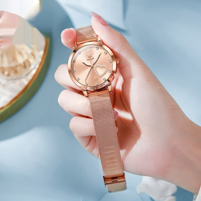 Reloj Elegante para Mujer con Correa Mesh Personalizable - Image 8