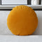 Round Yellow Pumpkin Cushion 45 x 45 cm with Filling