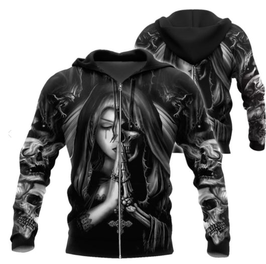 Sudadera 3D Calavera Anime Halloween - Image 10