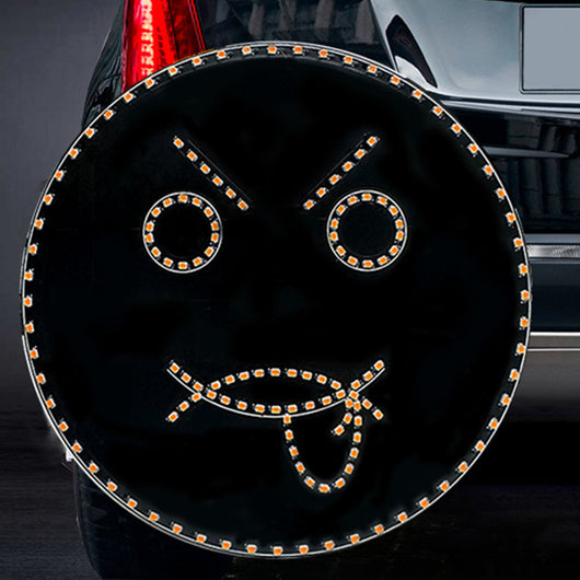 Luz LED Expresiva para Ventana Trasera del Auto