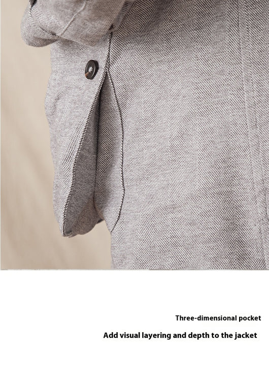 Chaqueta Casual Retro Espiga Transpirable - Image 15