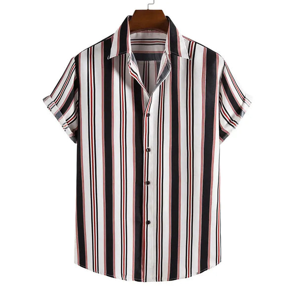 Camisa Casual de Rayas Personalizables para Hombre