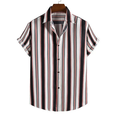 Camisa Casual de Rayas Personalizables para Hombre - Image 2