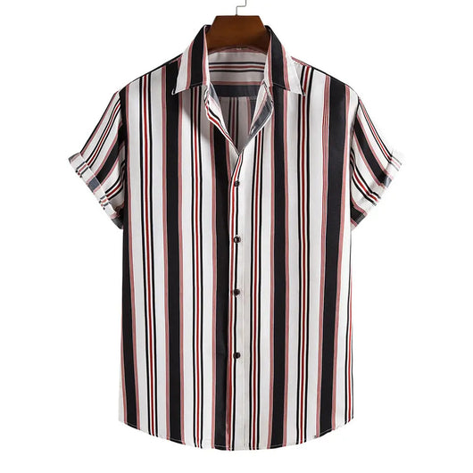 Camisa Casual de Rayas Personalizables para Hombre - Image 2
