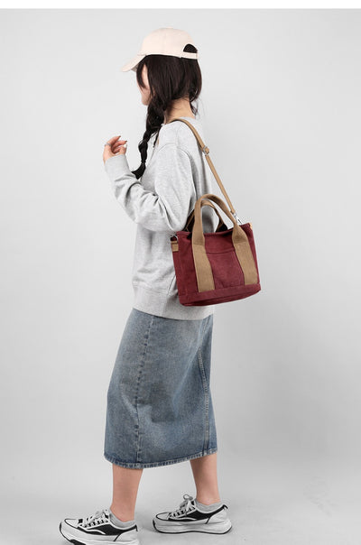 Bolsa de Lona Estilo Coreano de Gran Capacidad para Viajes y Uso Diario - Image 32