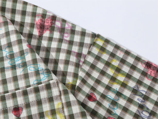 Camisa Suelta a Cuadros Manga Corta para Hombre - Image 14