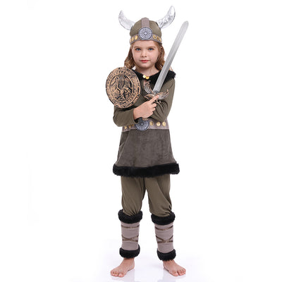 Disfraz de Guerrero Vikingo Pirata Devil Bull - Traje de Rendimiento