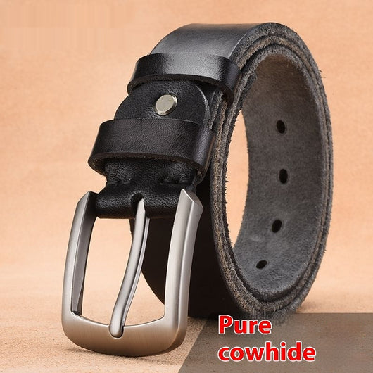 Cinturón de Cuero para Hombre con Hebilla de Pasador - Image 5