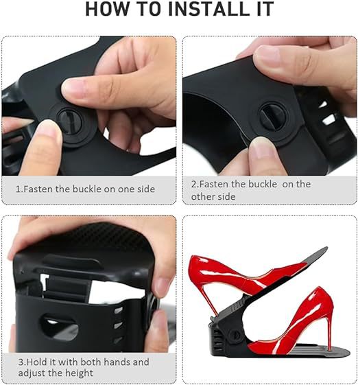 Organizador de Zapatos Doble Capa Ajustable con Refuerzo Resistente - Image 12