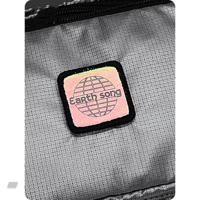Bolsa de Pecho Harajuku Cuadros Plateados para Hombre - Image 3