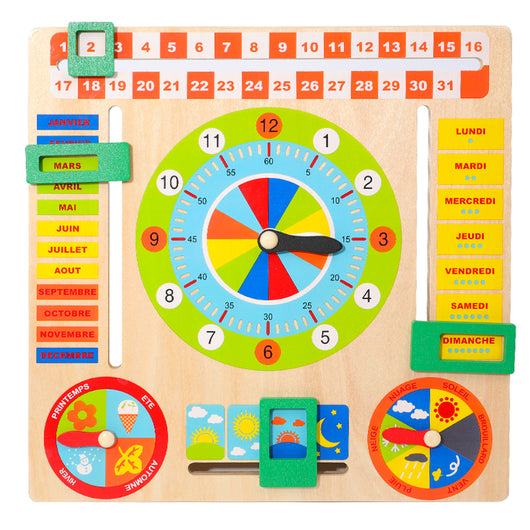 Juguete de Bloques Educativo Reloj-Calendario - Image 8