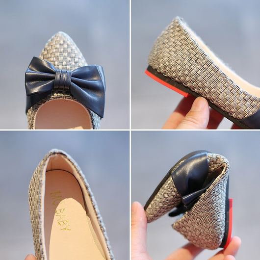 Zapatos de Cuero para Niñas con Moño - Estilo Princesa Punta Fina - Image 10
