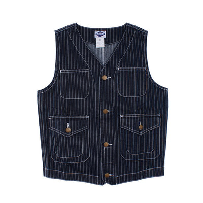Chaleco Denim Retro con Múltiples Bolsillos para Hombre y Mujer - Image 12