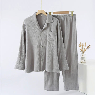Pijama Holgado Plus Size para Hombre con Mangas Largas - Image 12