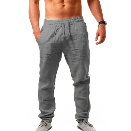 Pantalones Deportivos de Lino Transpirable para Hombre - Comodidad y Estilo - Image 3