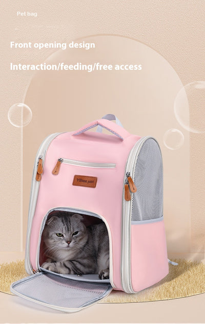Mochila Transportadora Respirable para Mascotas - Plegable y Portátil - Image 8
