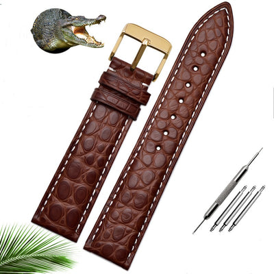 Correa de Reloj de Piel de Cocodrilo para Hombre y Mujer - Compatible con Mérdo - Image 13